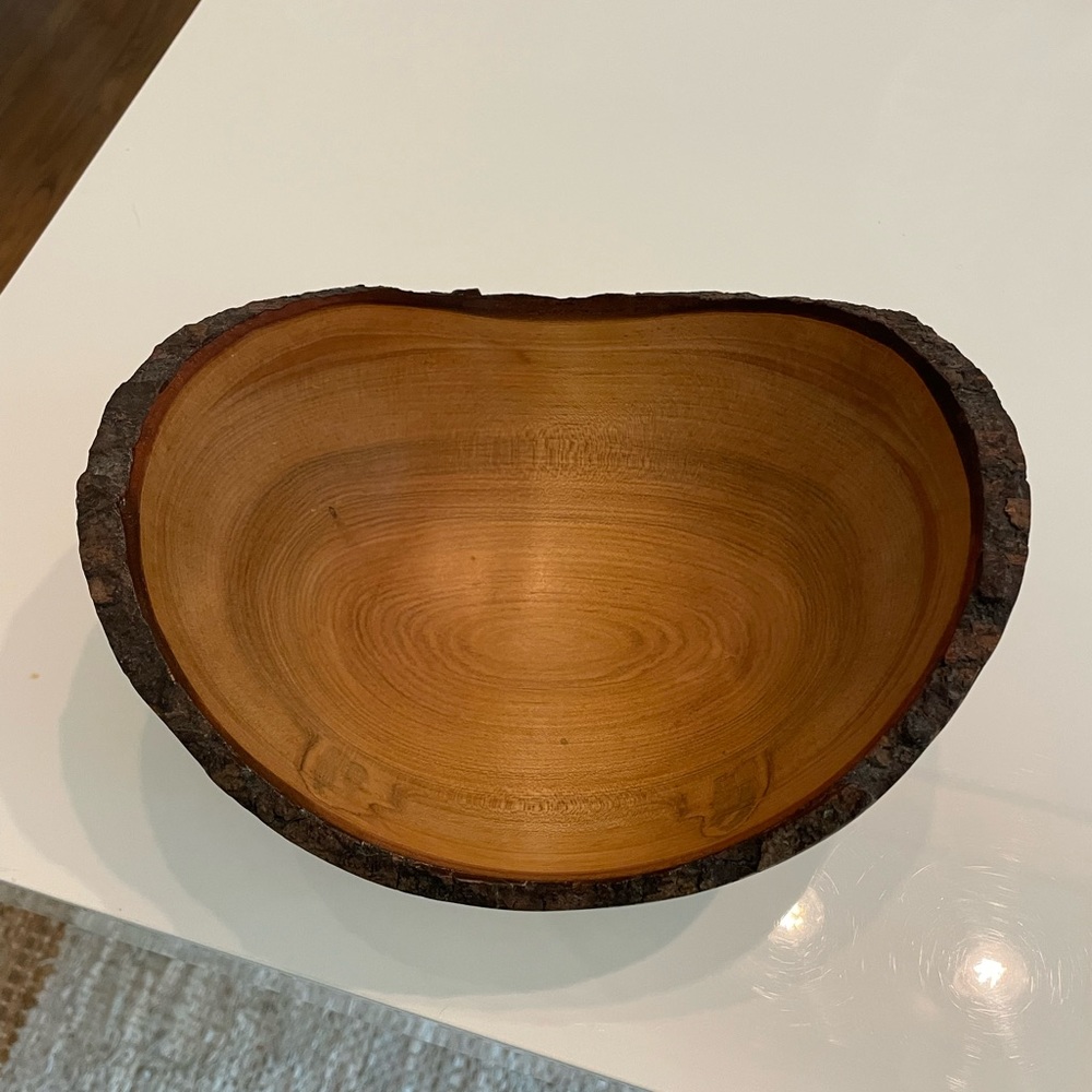 Hand Carved Wooden Maple Bowl